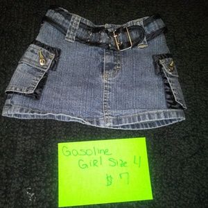 Girls Jean Skirt